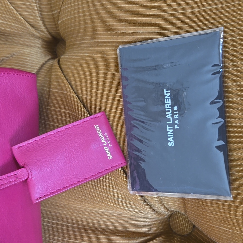 SAINT LAURENT Pink Leather Handbag - Picture 7 of 11